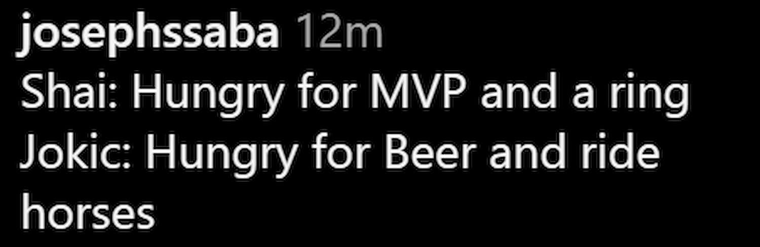 Fans react to Nikola Jokic's comment (Credits: @bleacherreport/Instagram)